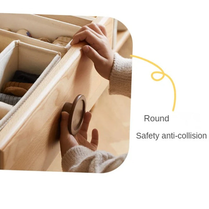 Beech, Rubber Solid Wood Kids Wardrobe