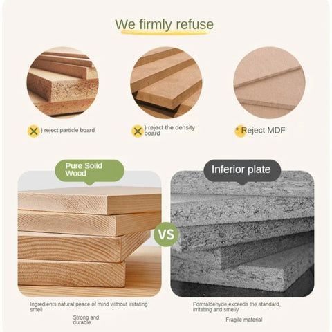 Beech, Rubber Solid Wood Kids Wardrobe