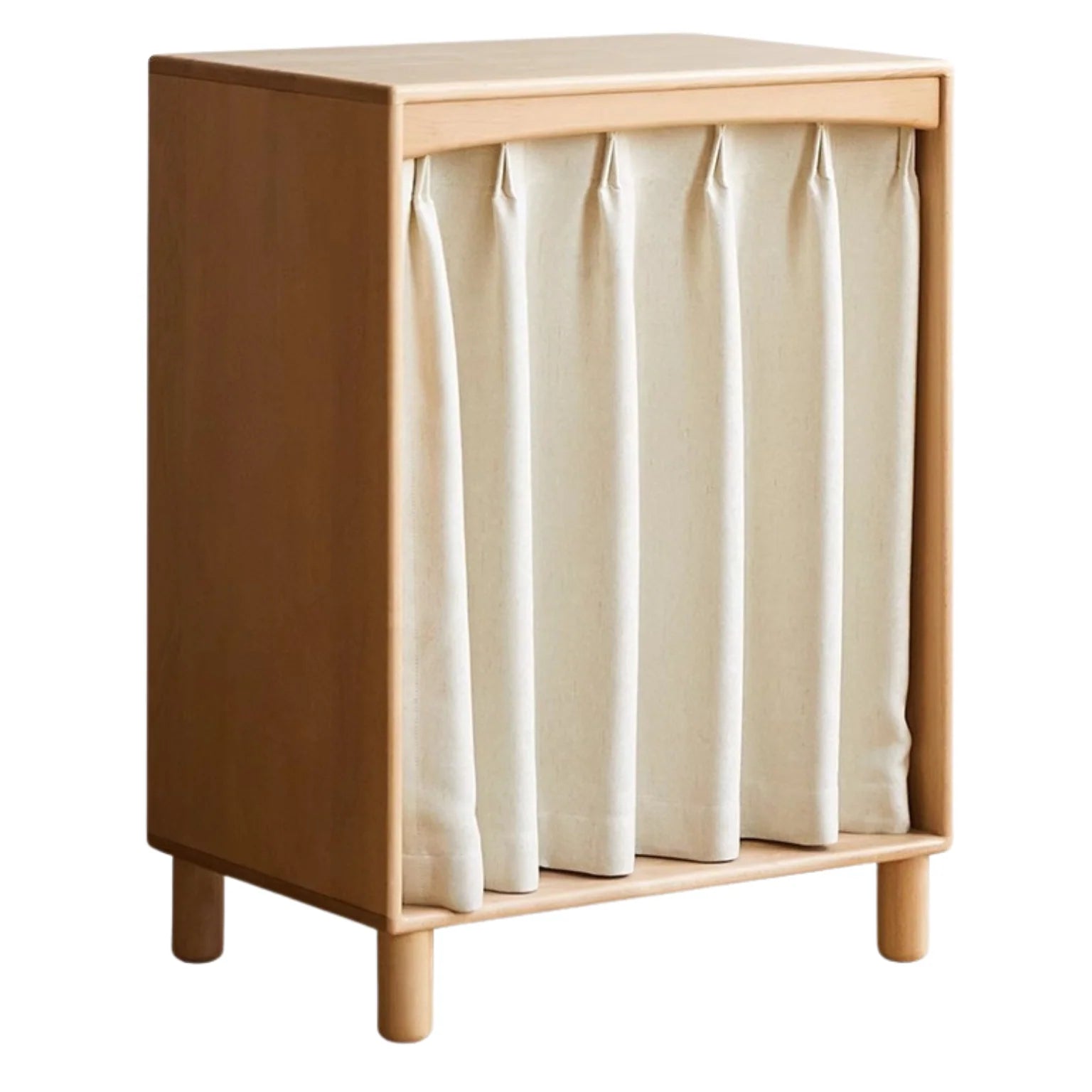 Beech, Rubber Solid Wood Kids Wardrobe