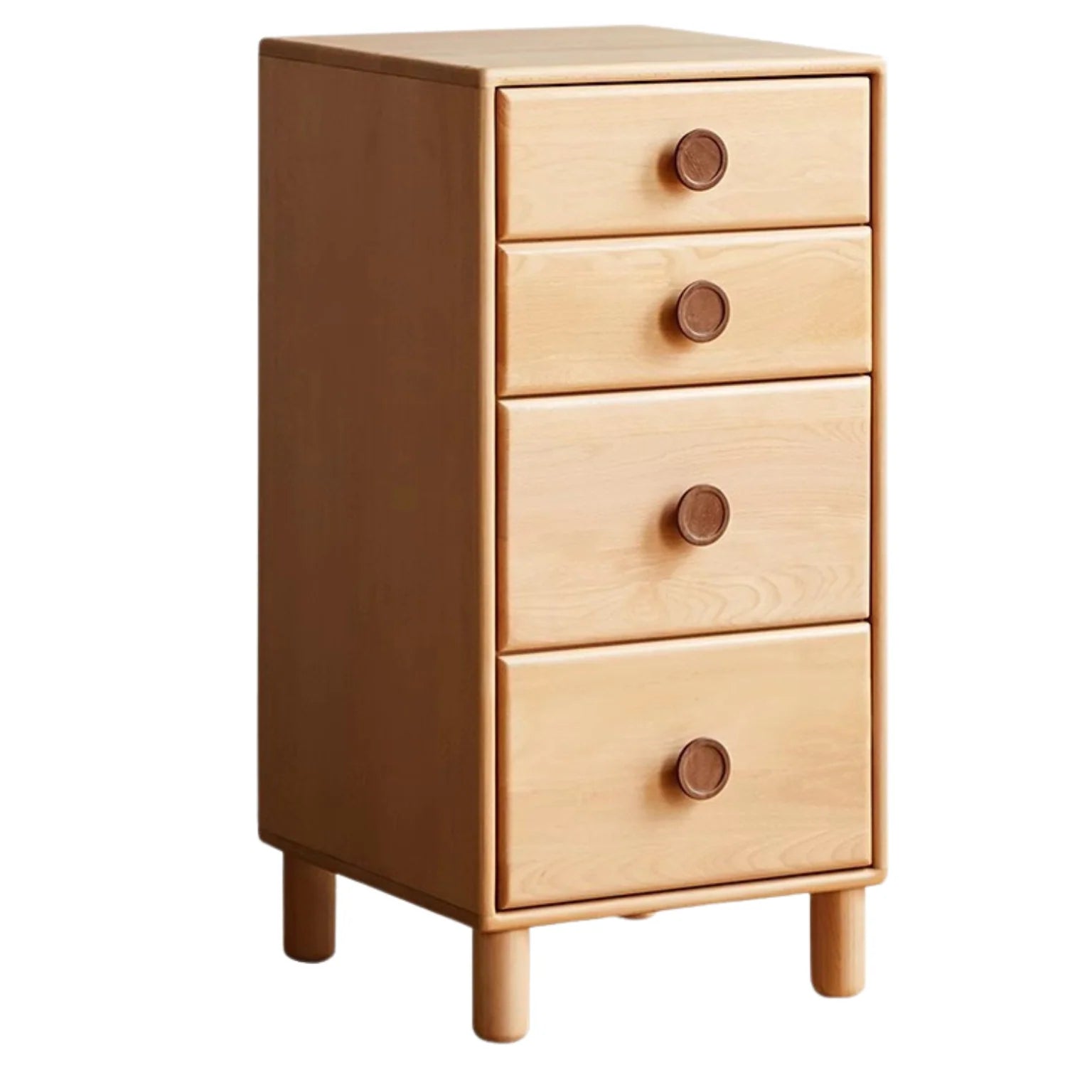 Beech, Rubber Solid Wood Kids Wardrobe
