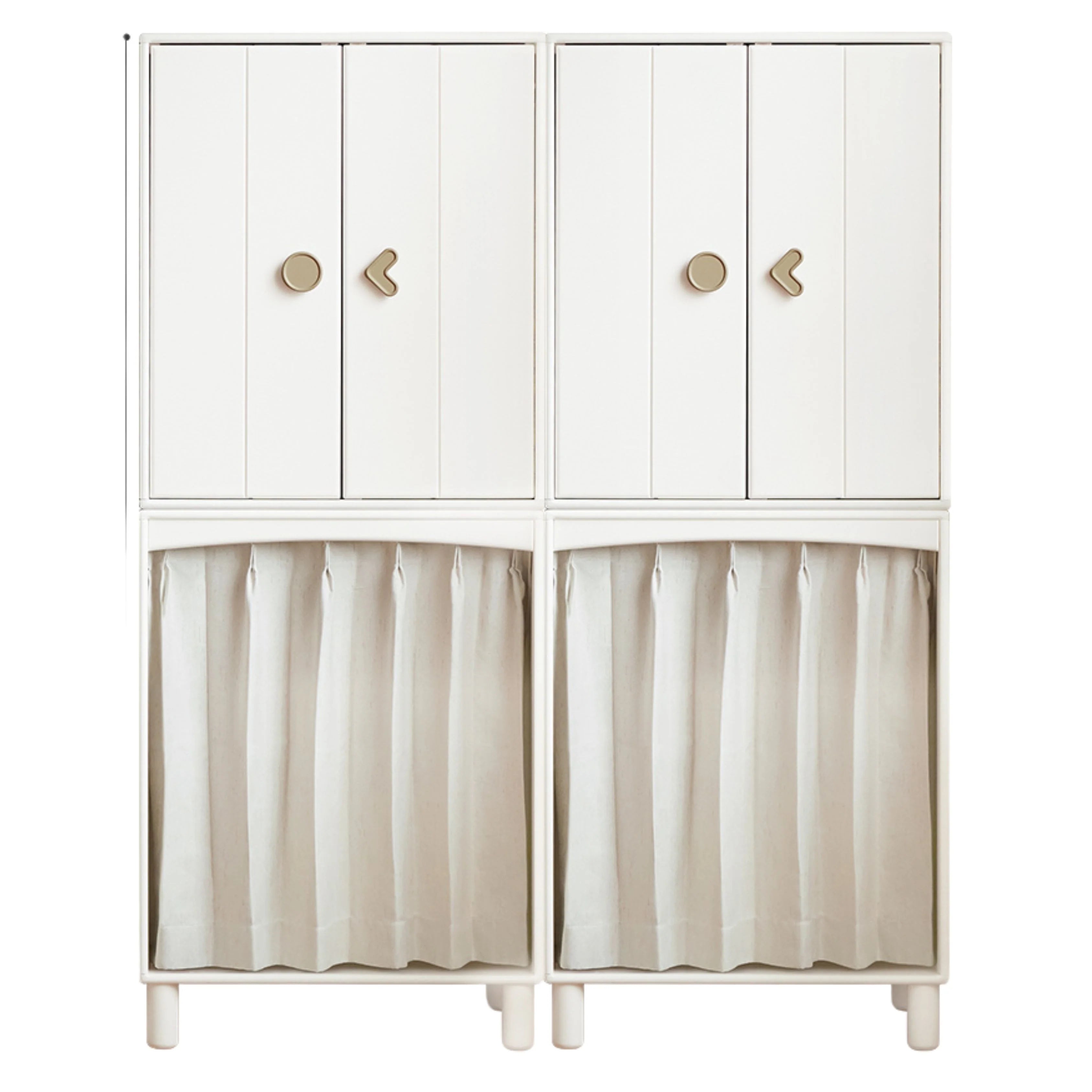 Beech, Rubber Solid Wood Kids Wardrobe