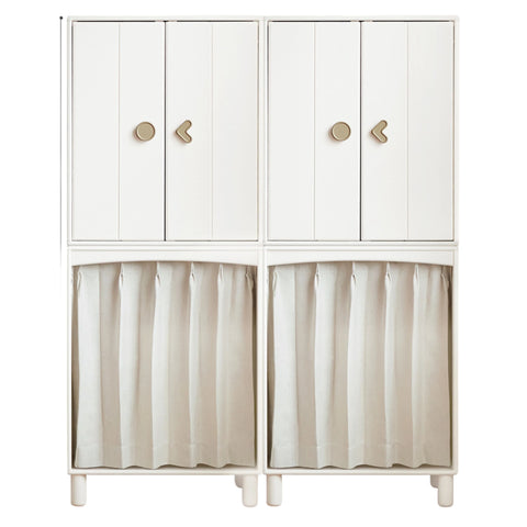 Beech, Rubber Solid Wood Kids Wardrobe