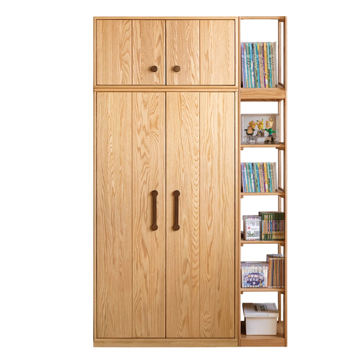 Oak Solid Wood Kids Wardrobe