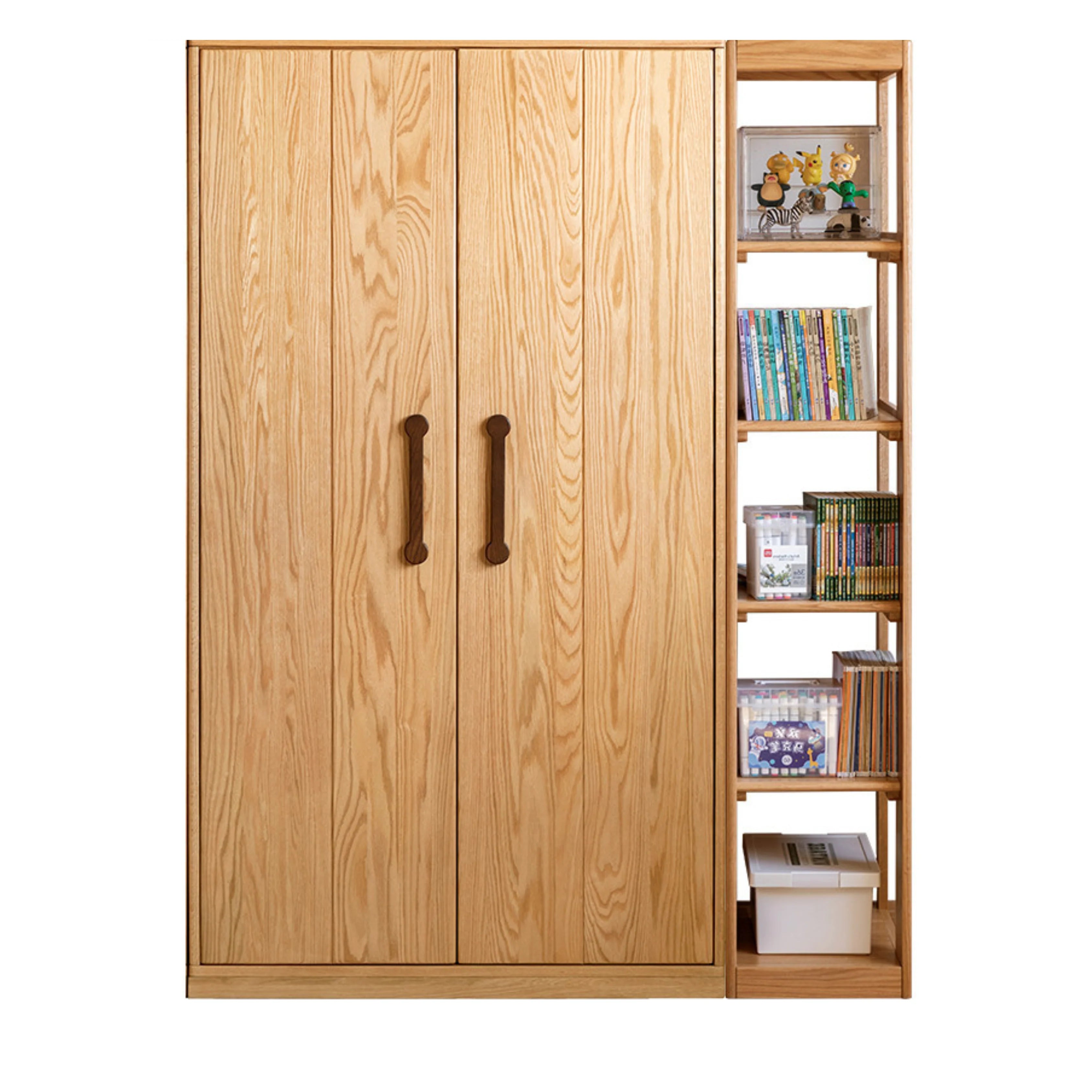 Oak Solid Wood Kids Wardrobe