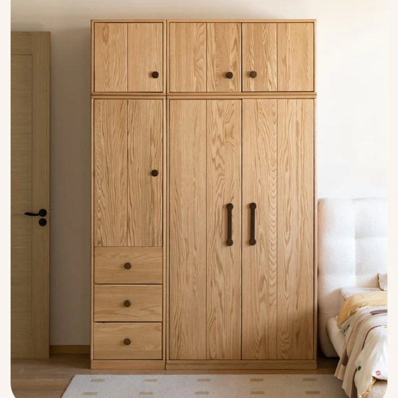Oak Solid Wood Kids Wardrobe