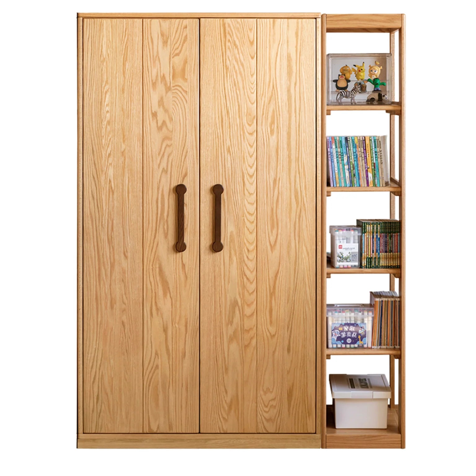 Oak Solid Wood Kids Wardrobe