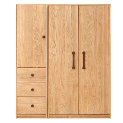 Oak Solid Wood Kids Wardrobe