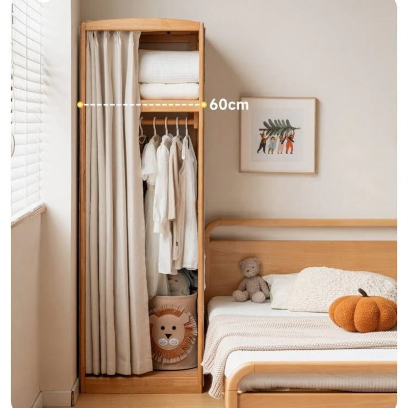 Birch Solid Wood Kids Wardrobe