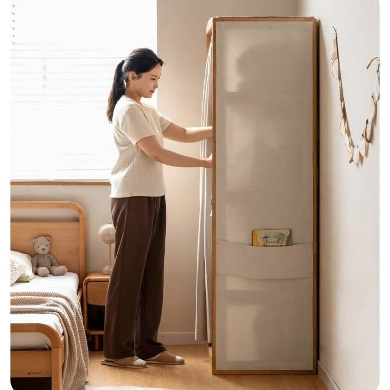 Birch Solid Wood Kids Wardrobe