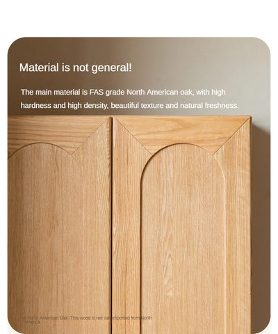 Oak Solid Wood Children's Wardrobe