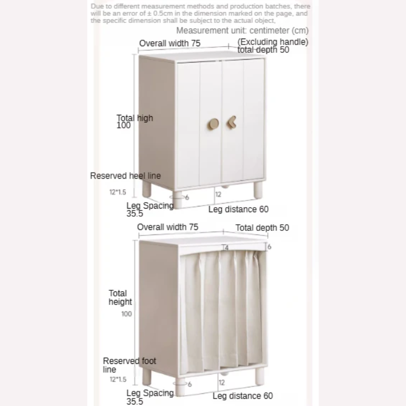 Solid Rubberwood Children's Wardrobe Combination