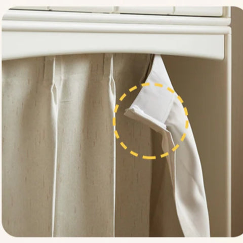 Solid Rubberwood Children's Wardrobe Combination