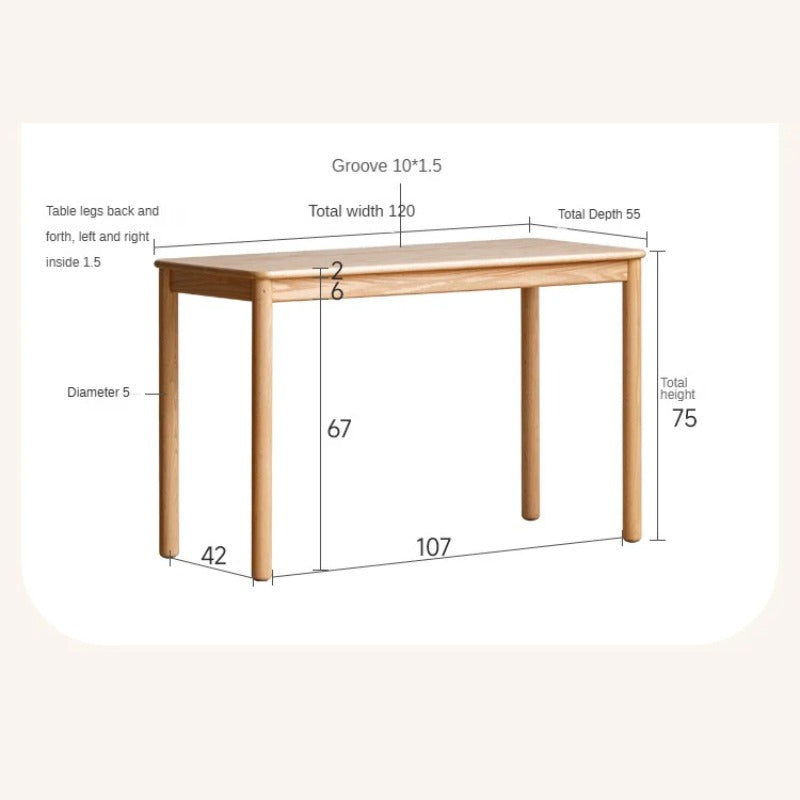 Oak Solid Wood Children's Wardrobe -