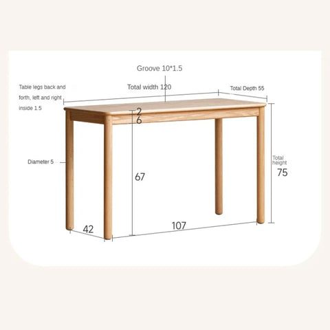 Oak Solid Wood Children's Wardrobe -