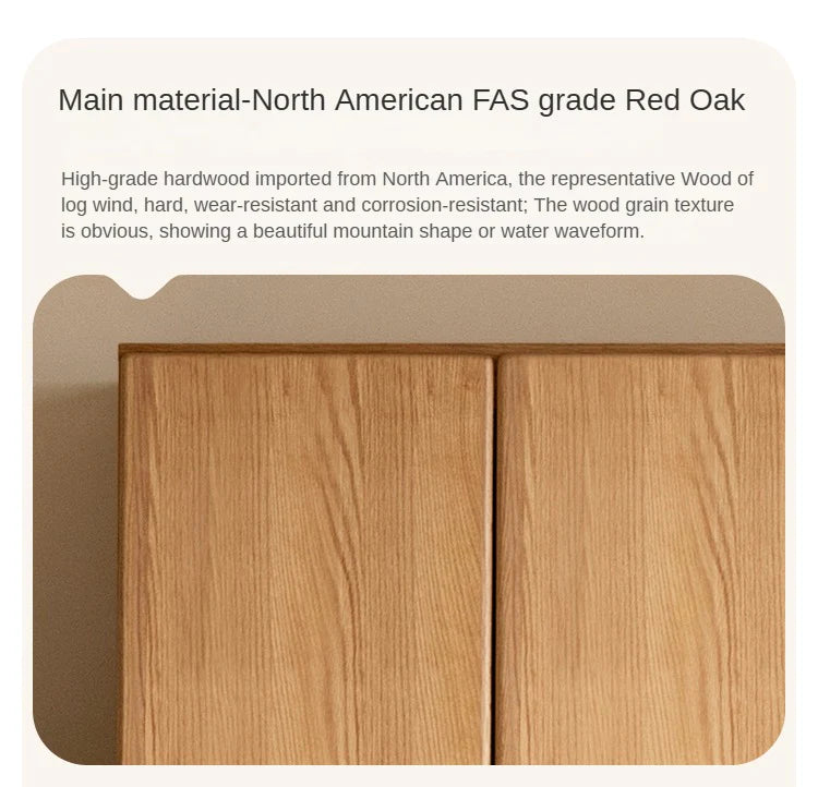 Oak Solid Wood Children's Wardrobe -