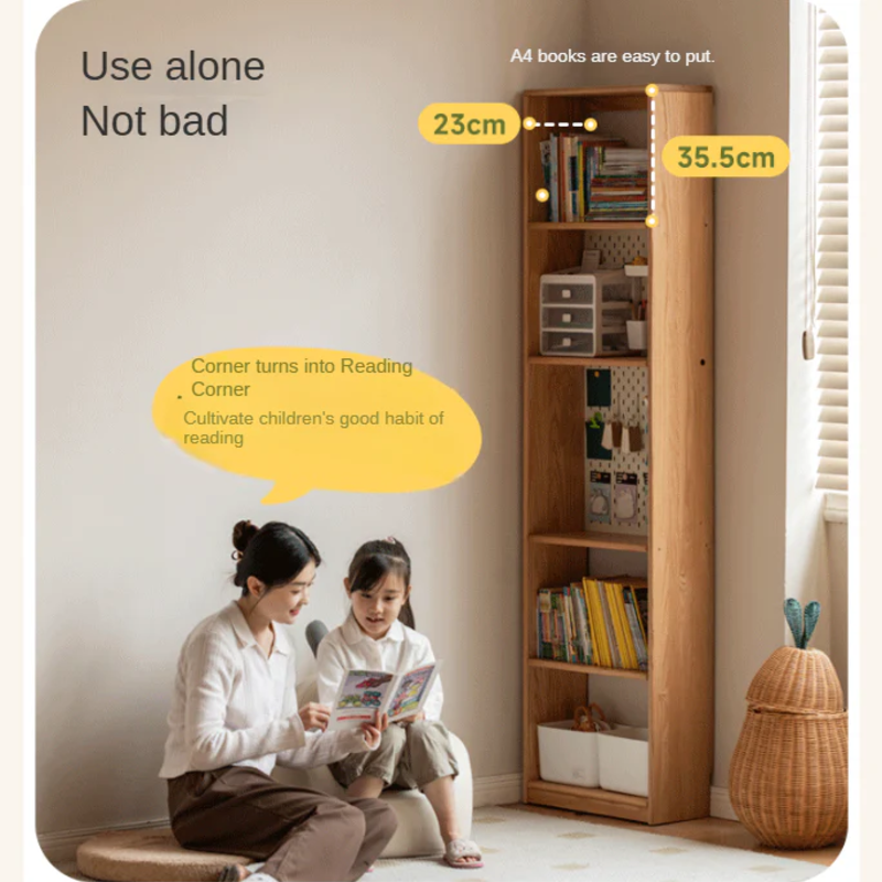 Oak Solid Wood Children's Wardrobe -