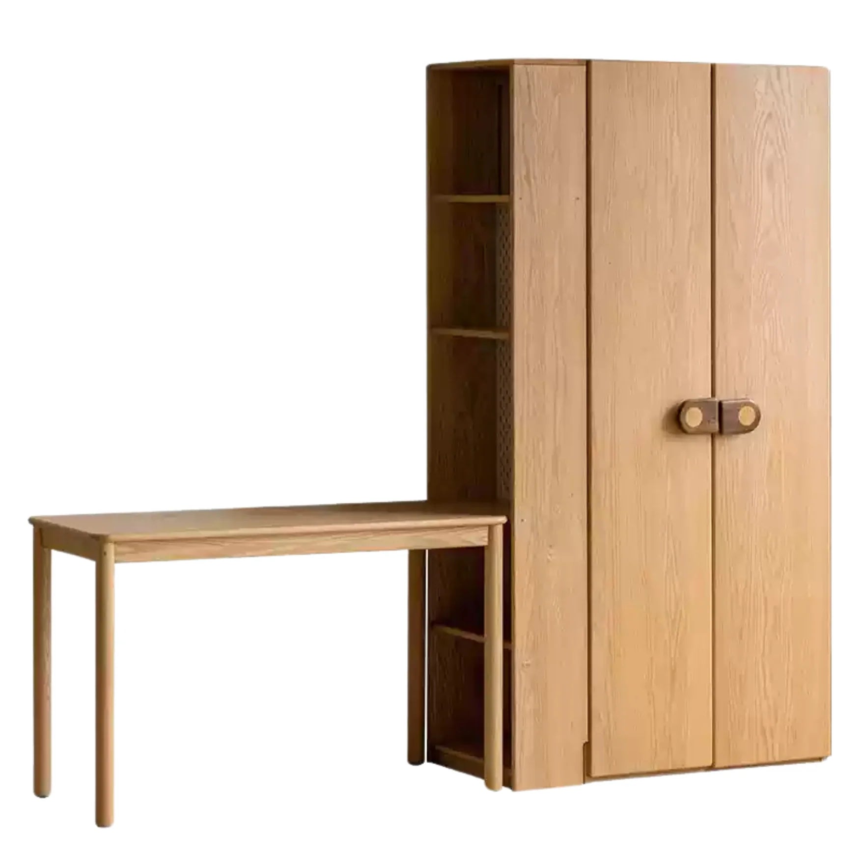 Oak Solid Wood Children's Wardrobe -