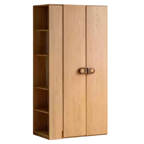 Oak Solid Wood Children's Wardrobe -