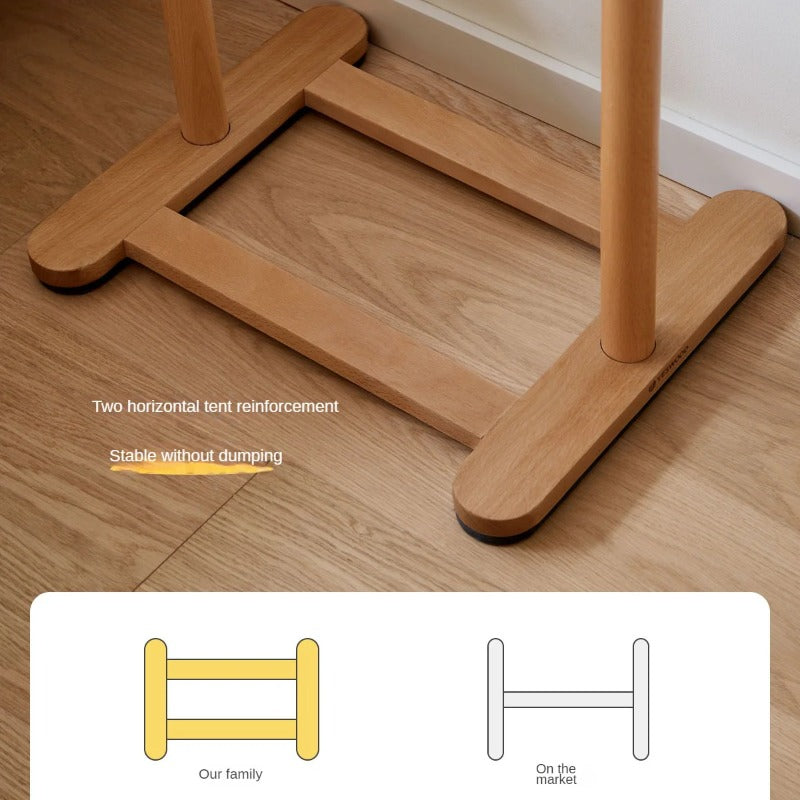 Beech Solid Wood Kids Bedroom Hanger