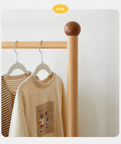 Beech Solid Wood Kids Bedroom Hanger