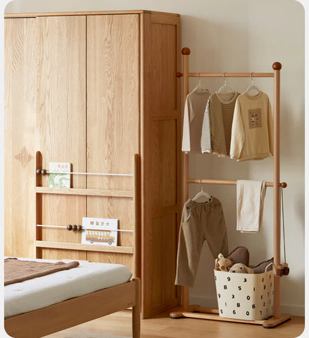 Beech Solid Wood Kids Bedroom Hanger