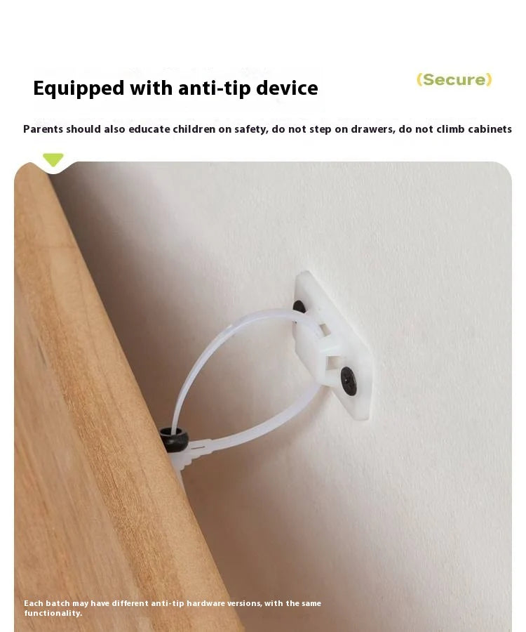 Oak Solid Wood Modern Kids Wardrobe