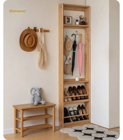 Oak Solid Wood Modern Kids Wardrobe