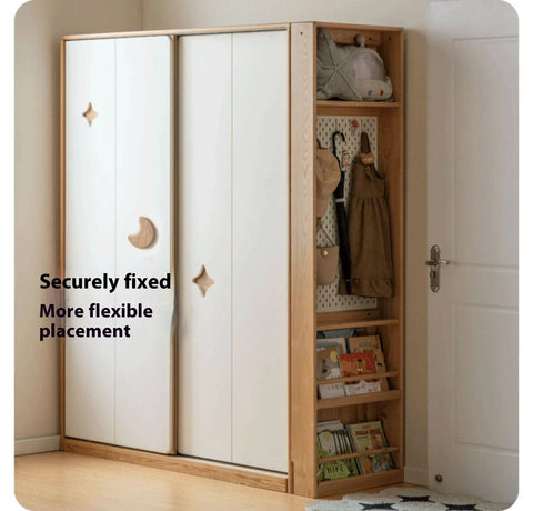 Oak Solid Wood Modern Kids Wardrobe