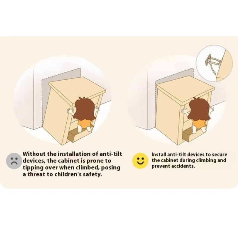 Oak Solid Wood Modern Kids Wardrobe