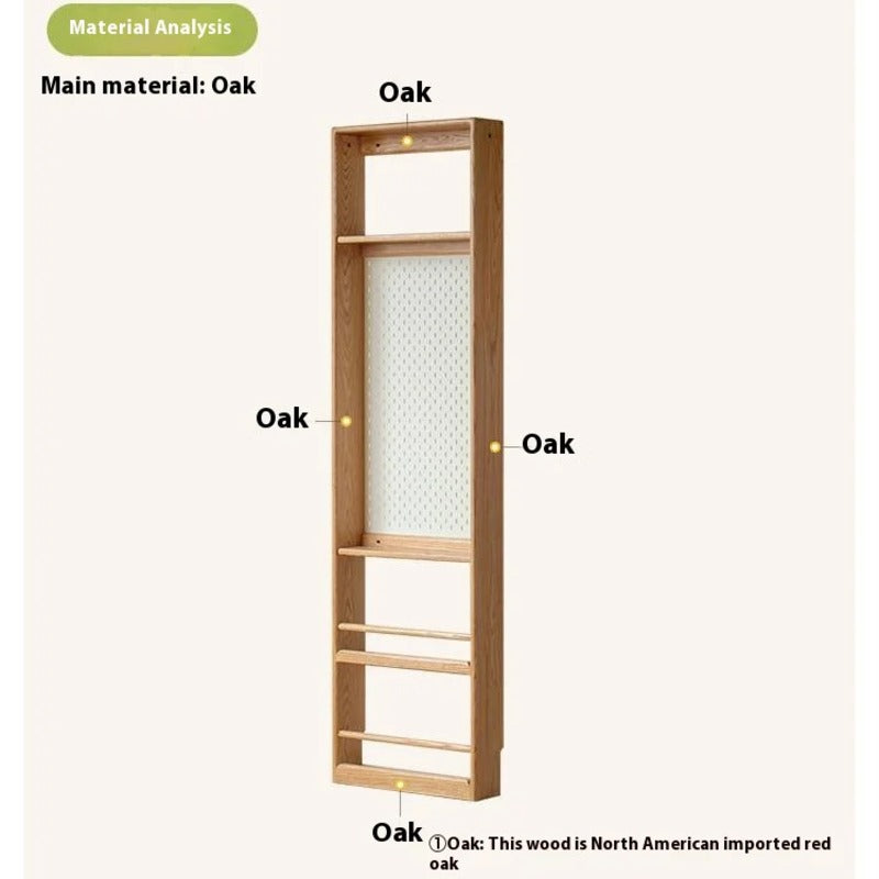 Oak Solid Wood Modern Kids Wardrobe