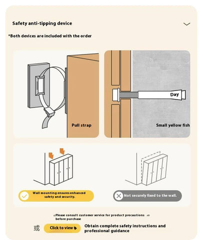 Oak Solid Wood Modern Kids Wardrobe