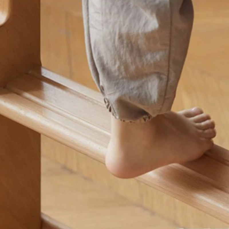 Beech Solid Wood Mother and Child Trolley Bunk Bed