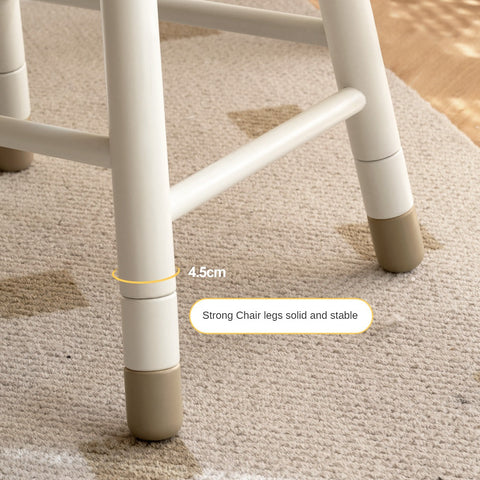 Oak & Birch Solid Wood Adjustable Kids Chair White Ergonomic Desk Seat for Learning & Play