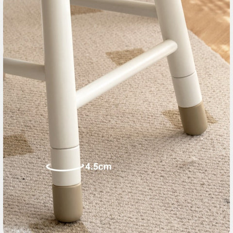 Oak & Birch Solid Wood Adjustable Kids Chair White Ergonomic Desk Seat for Learning & Play