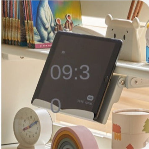 Beech Solid Wood Adjustable White Study Desk for Children & Students with Lift Height & Storage