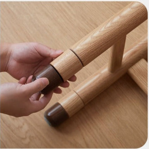 Oak Solid Wood Adjustable Height Lifting Study Table Narrow Writing Desk for Kids & Home