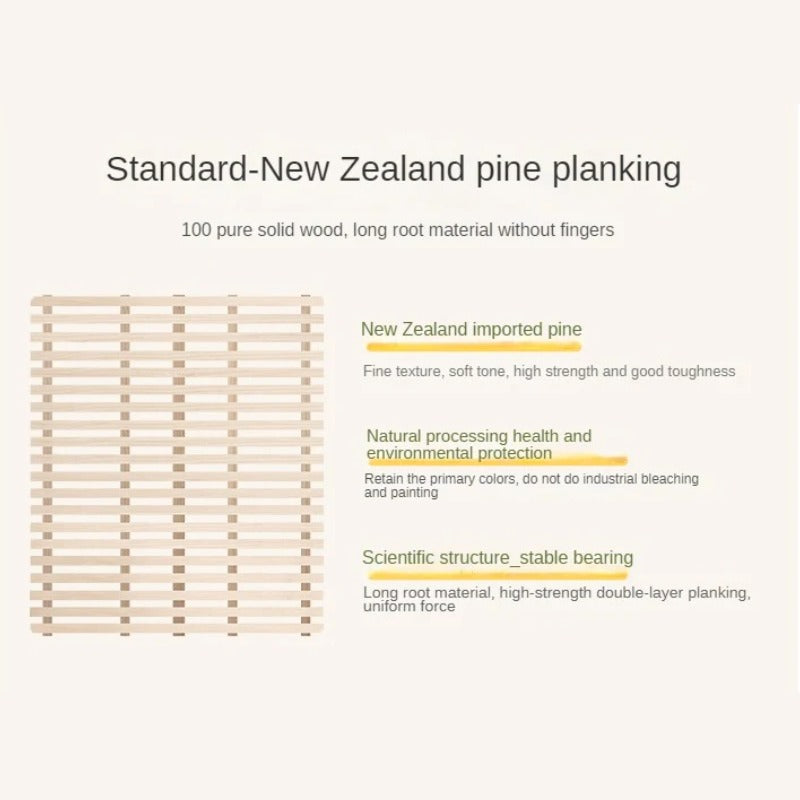 Rubberwood, Beech Solid Wood Children's Soft Bed