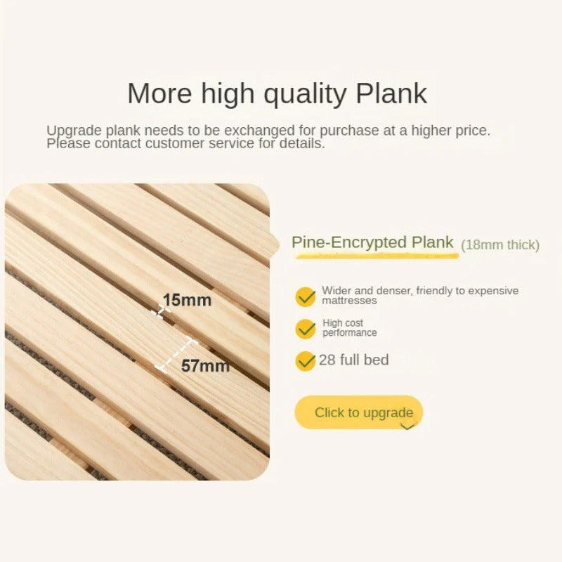 Rubberwood, Beech Solid Wood Children's Soft Bed