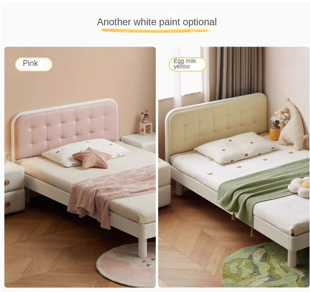 Rubberwood, Beech Solid Wood Children's Soft Bed