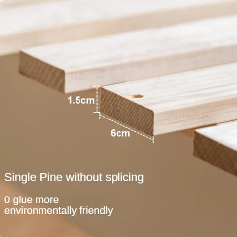 Rubberwood, Beech Solid Wood Children's Soft Bed