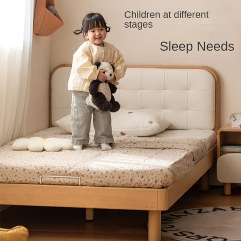 Rubberwood, Beech Solid Wood Children's Soft Bed