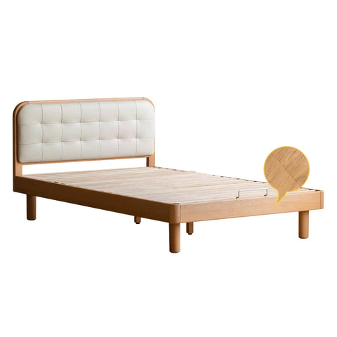 Rubberwood, Beech Solid Wood Children's Soft Bed