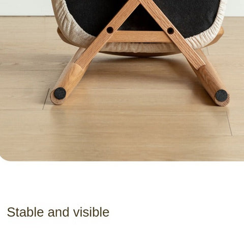 Oak Solid Wood Children's Small Chair Natural Finish Backrest Leisure & Baby Stool