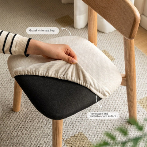 Oak Solid Wood Children's Small Chair Natural Finish Backrest Leisure & Baby Stool