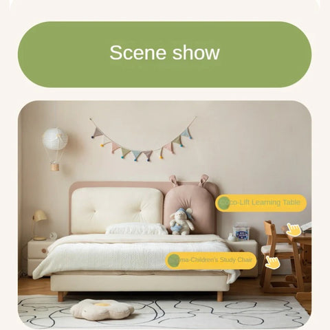 Organic Leather Children's Soft Rabbit Bed