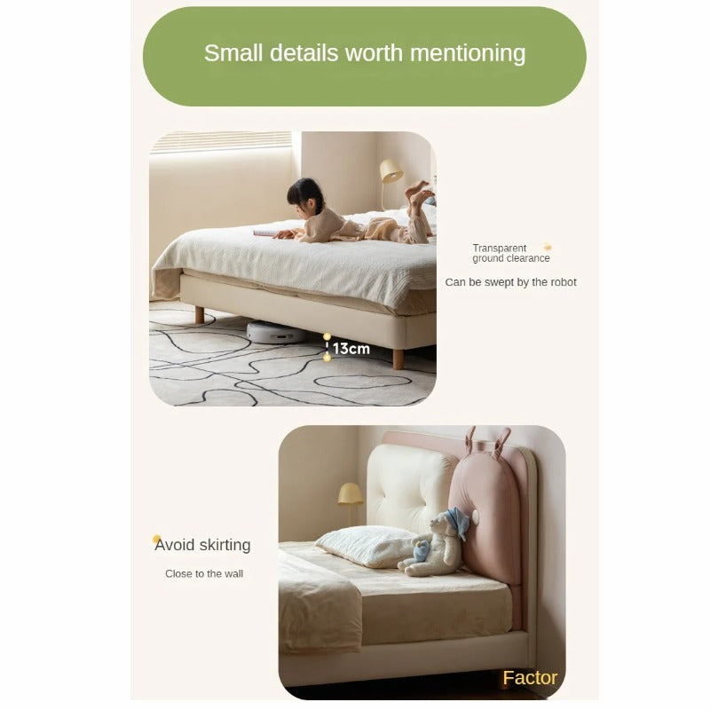 Organic Leather Children's Soft Rabbit Bed